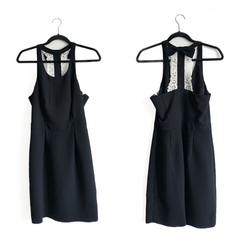 LC Lauren Conrad Little Black Dress Tuxedo Back
